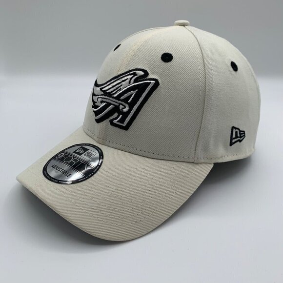 Anaheim Angels MLB Beige New Era 9Forty Cooperstown Collection Snapback Hat New - Picture 1 of 6